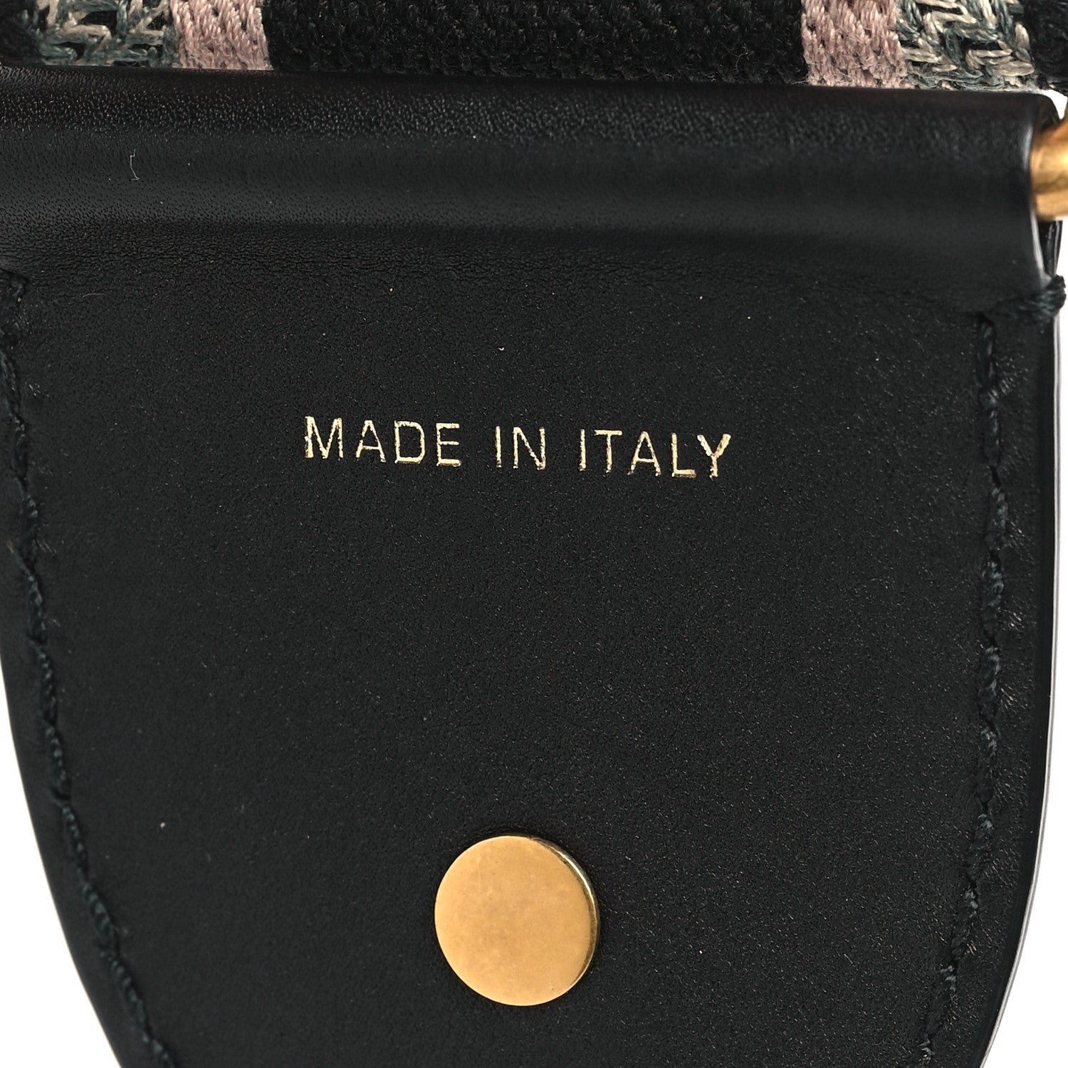 Christian Dior Canvas Embroidered Shoulder Strap Rose Multicolor 4 of 6