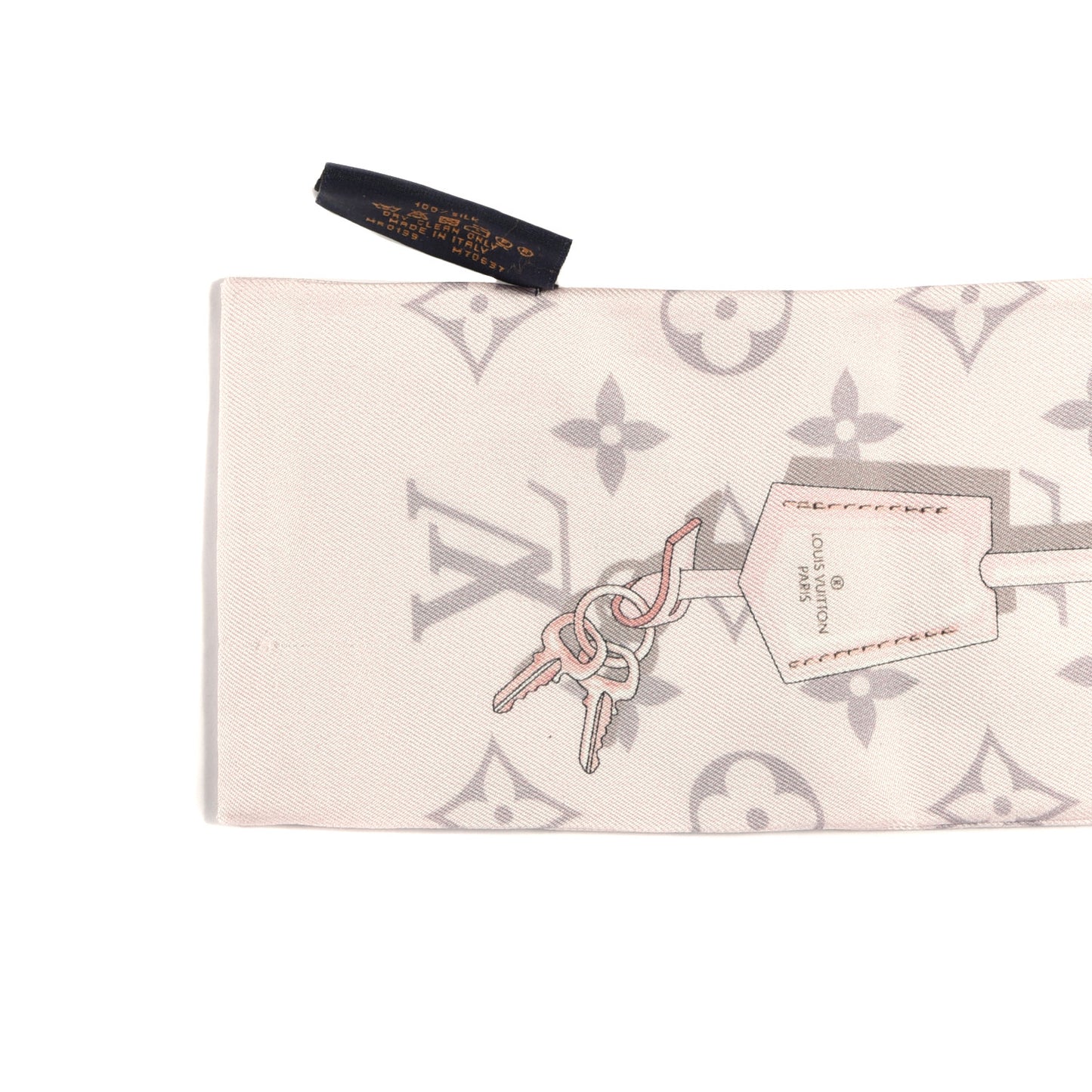 Silk Monogram Confidential Bandeau Light Pink