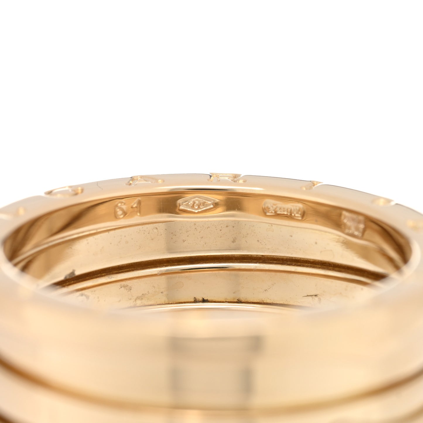 18K Yellow Gold B.Zero1 Three-Band Ring 61 9.5