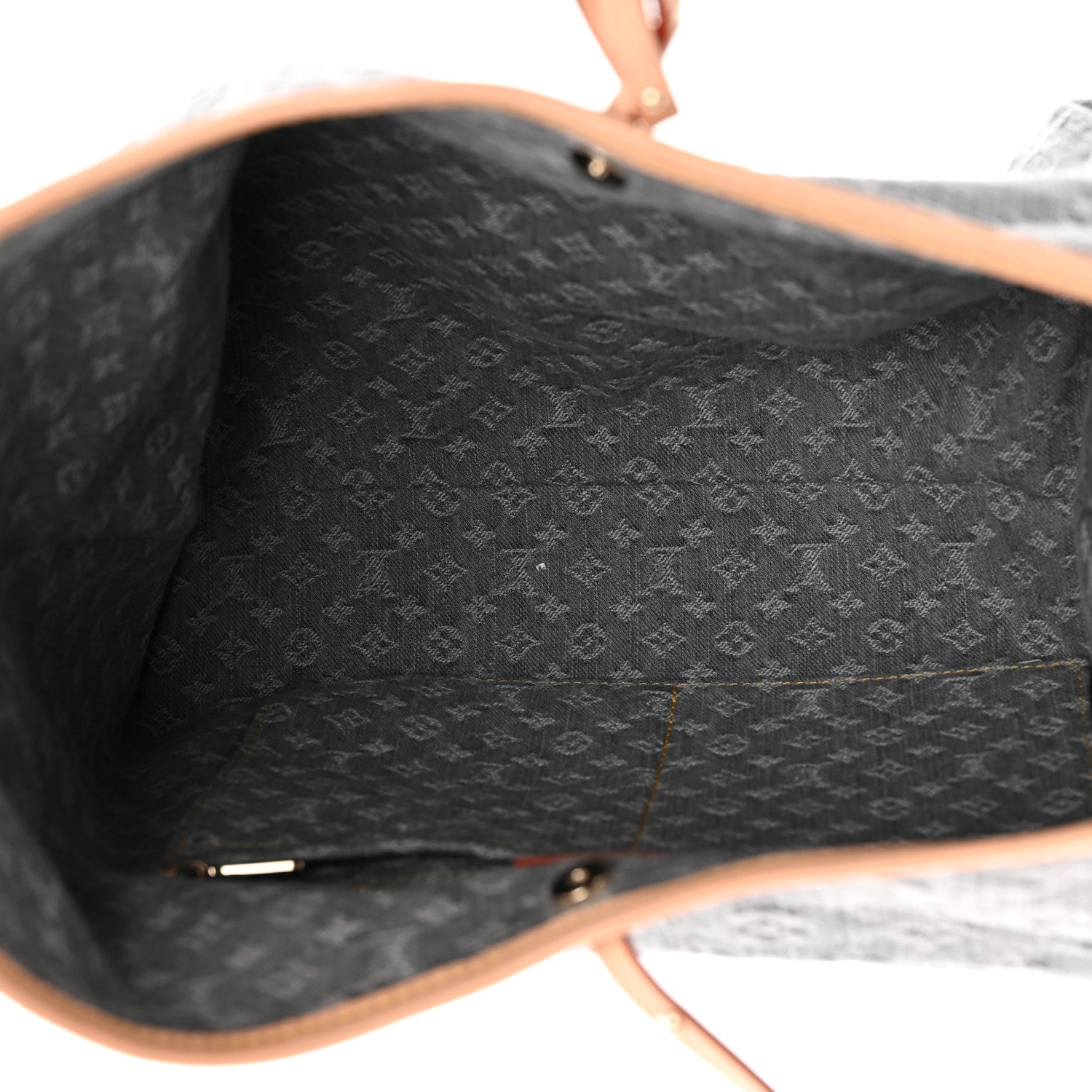 Louis Vuitton Monogram Denim CarryAll MM Washed Grey 6 of 11