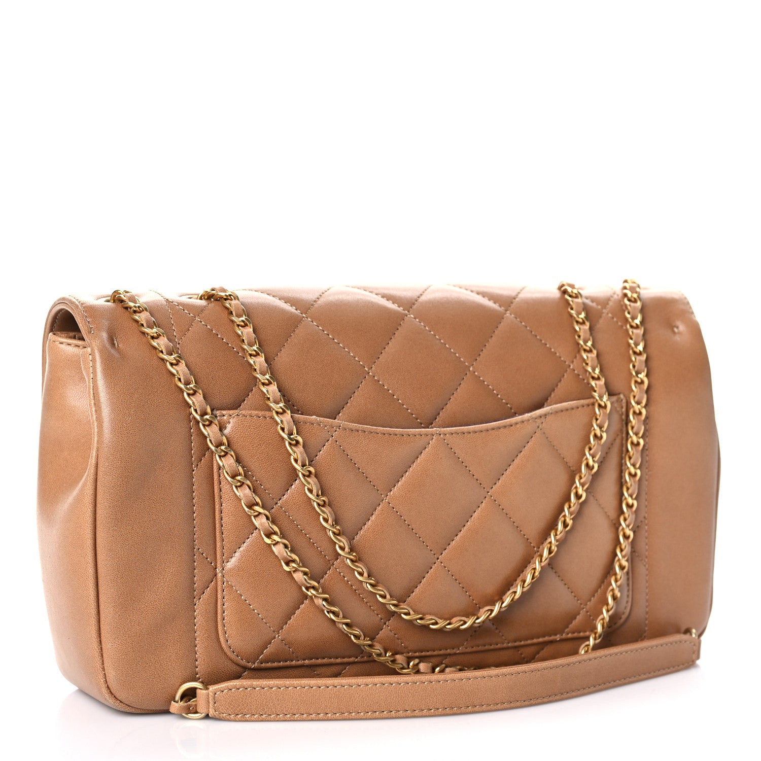 Chanel Lambskin Quilted Small Single Flap Beige 3 of 10