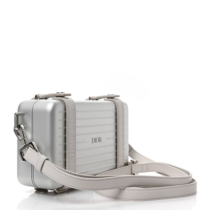 Christian Dior X RIMOWA Aluminum Personal Clutch On Strap Silver 3 of 8