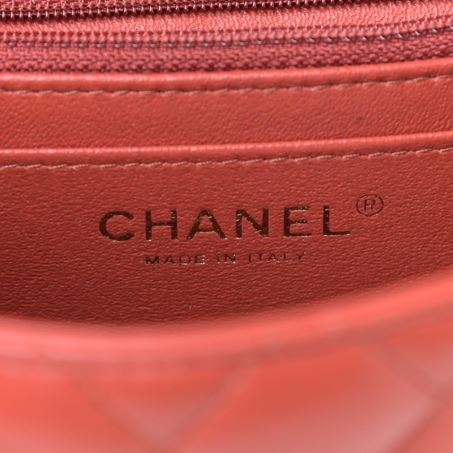 Chanel Lambskin Quilted Mini Square Flap Brown 8 of 11