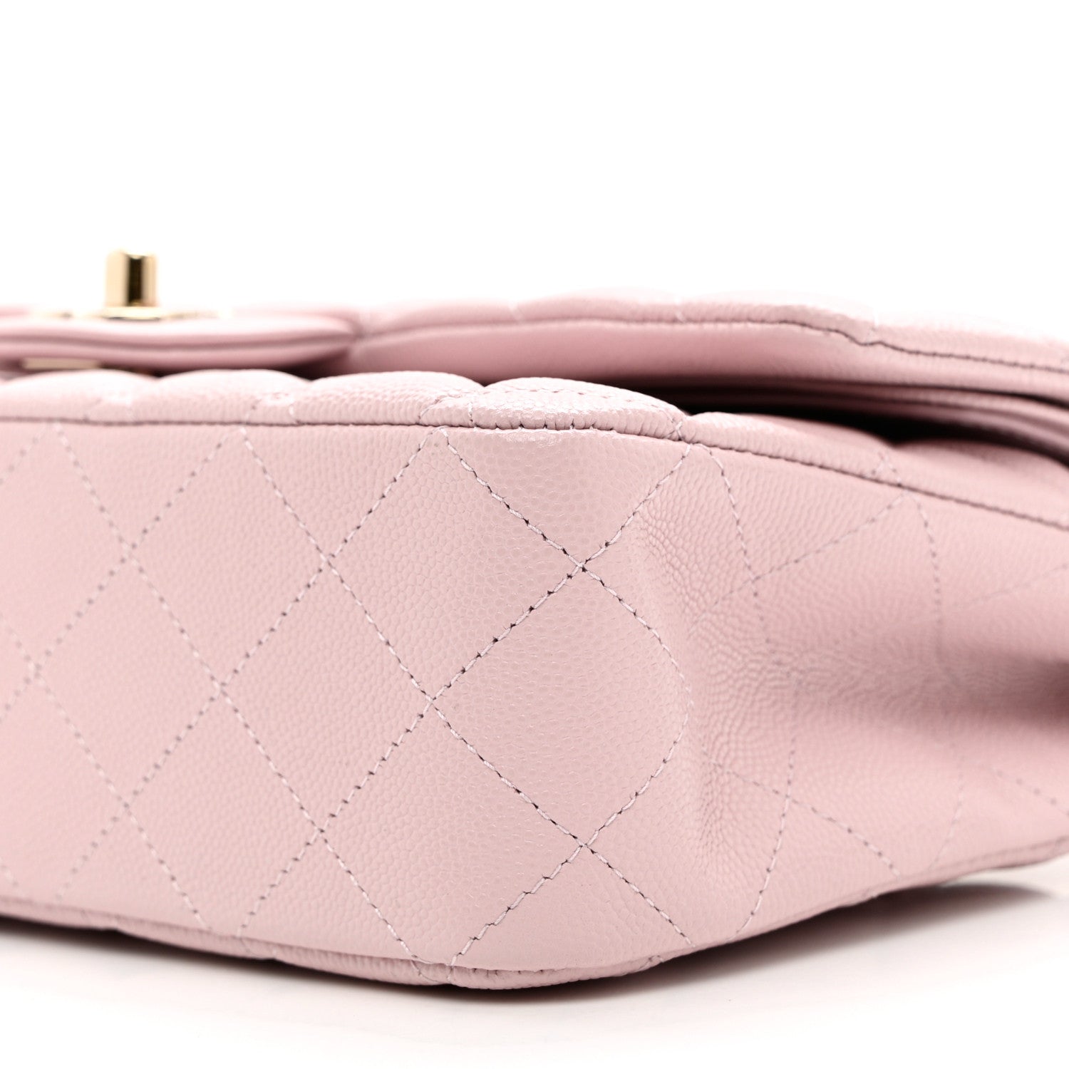 Chanel Caviar Quilted Medium Double Flap Light Pink 9 of 9