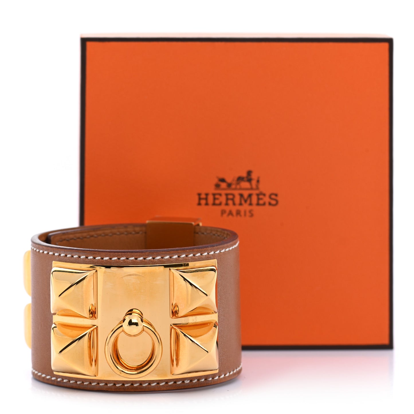 Barenia Collier De Chien CDC Bracelet S Fauve