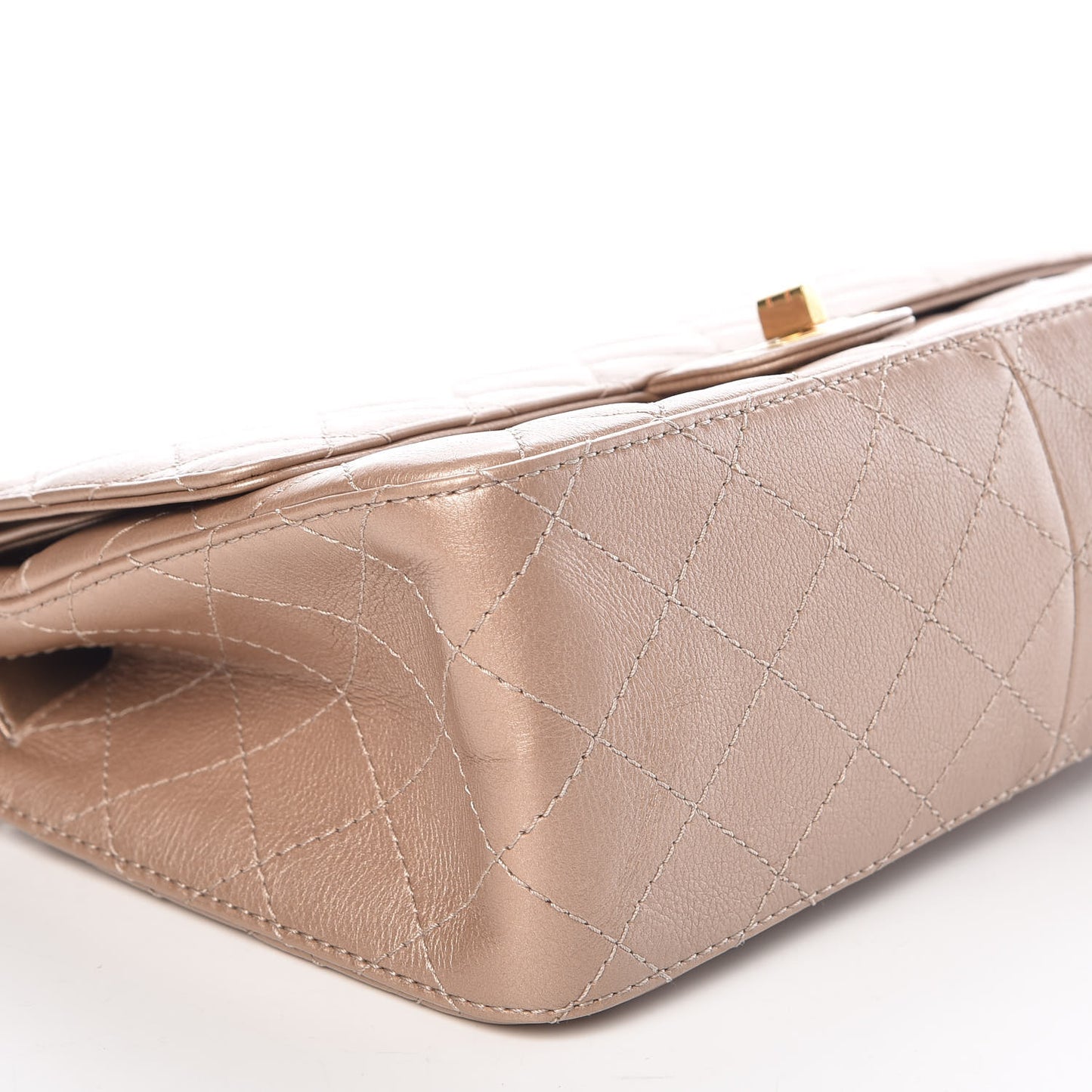 Metallic Calfskin Quilted 2.55 Reissue 226 Flap Gold