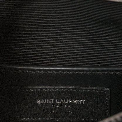 Saint Laurent Sheepskin Matelasse Large Monogram College Satchel Light Grey 5 of 8