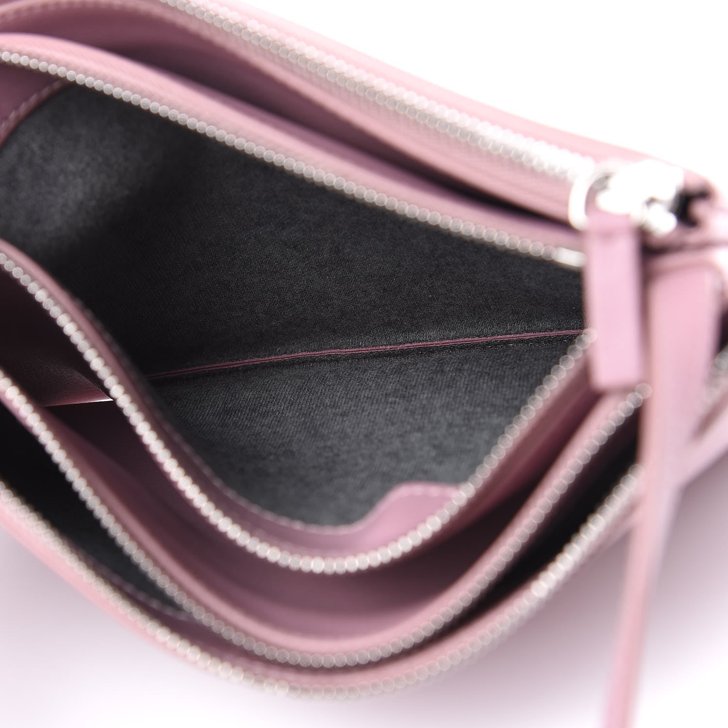 Celine Goatskin Large Trio Crossbody Bag Antique Rose 6 of 11
