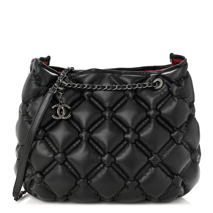 Chanel Calfskin Quilted Chesterfield Shoulder Bag Black 1 of 11