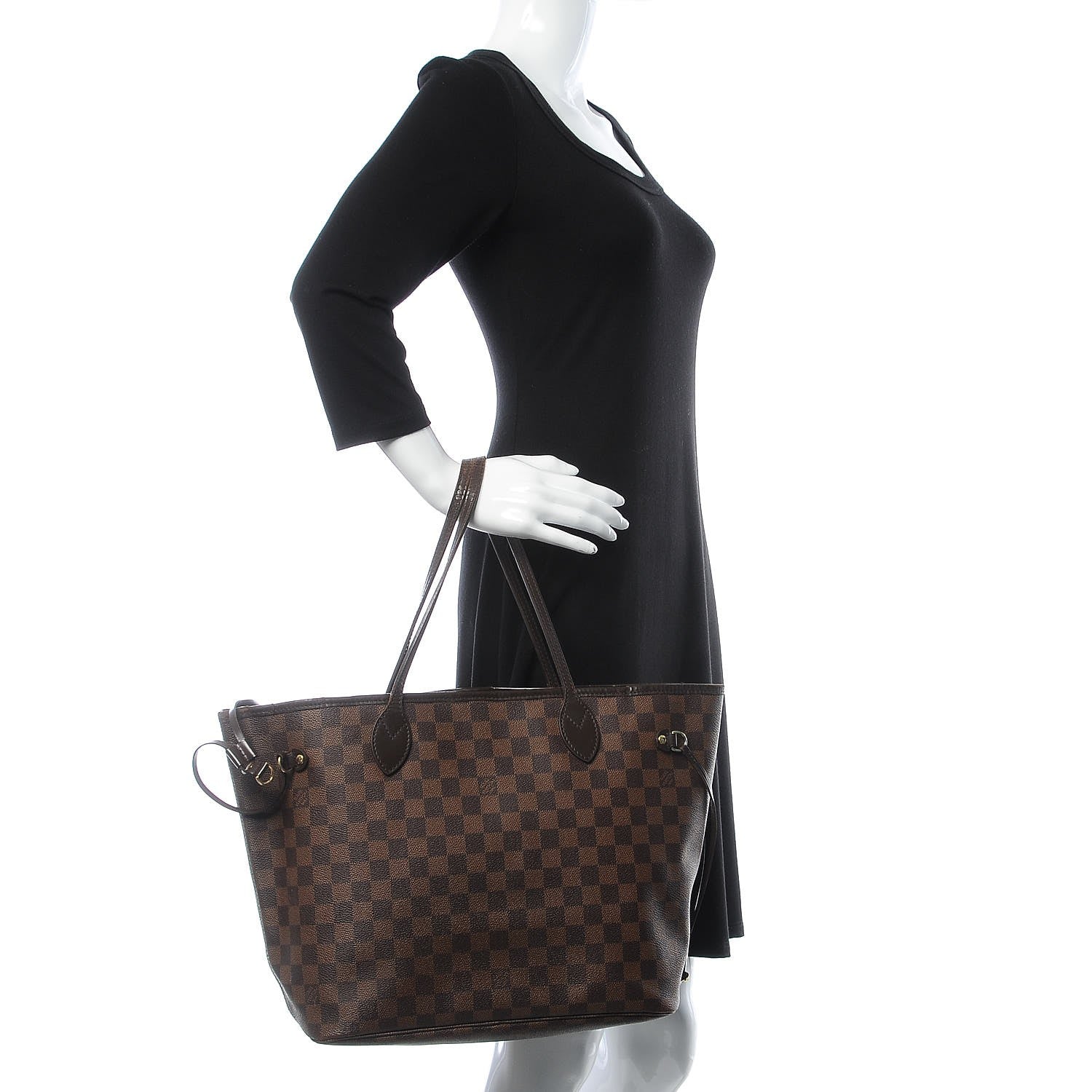 Louis Vuitton Damier Ebene Neverfull MM 2 of 18