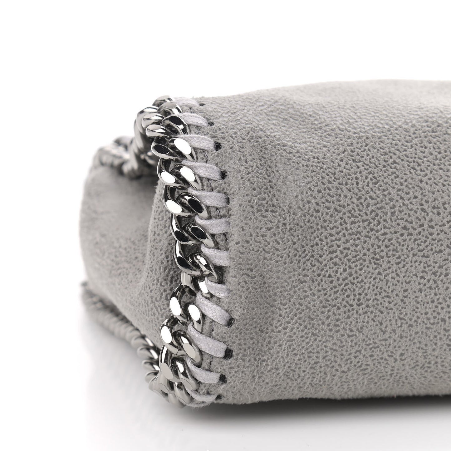 Shaggy Deer Falabella Fold Over Tote Grey