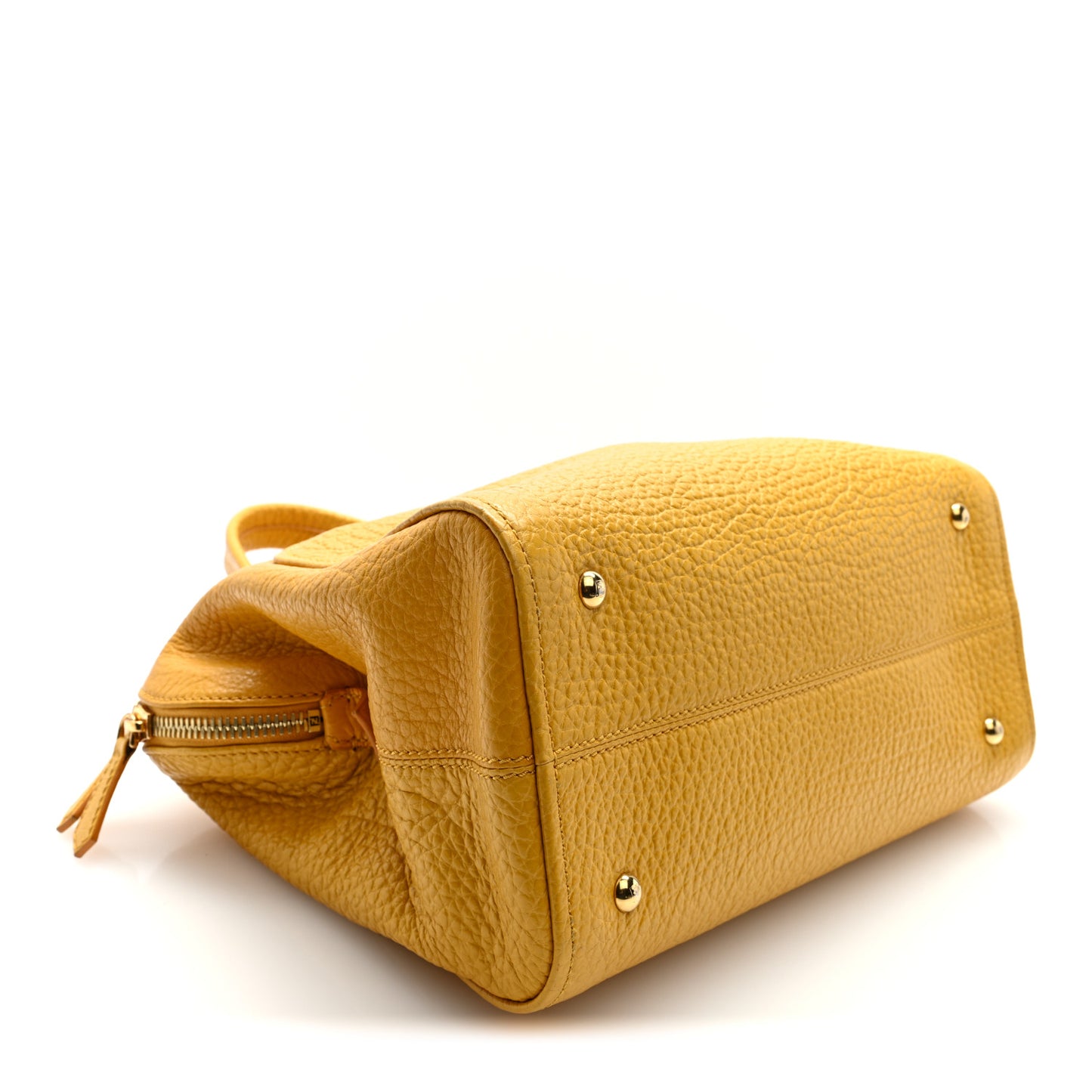 Pebbled Calfskin Small Chameleon Tote Sunflower Satin
