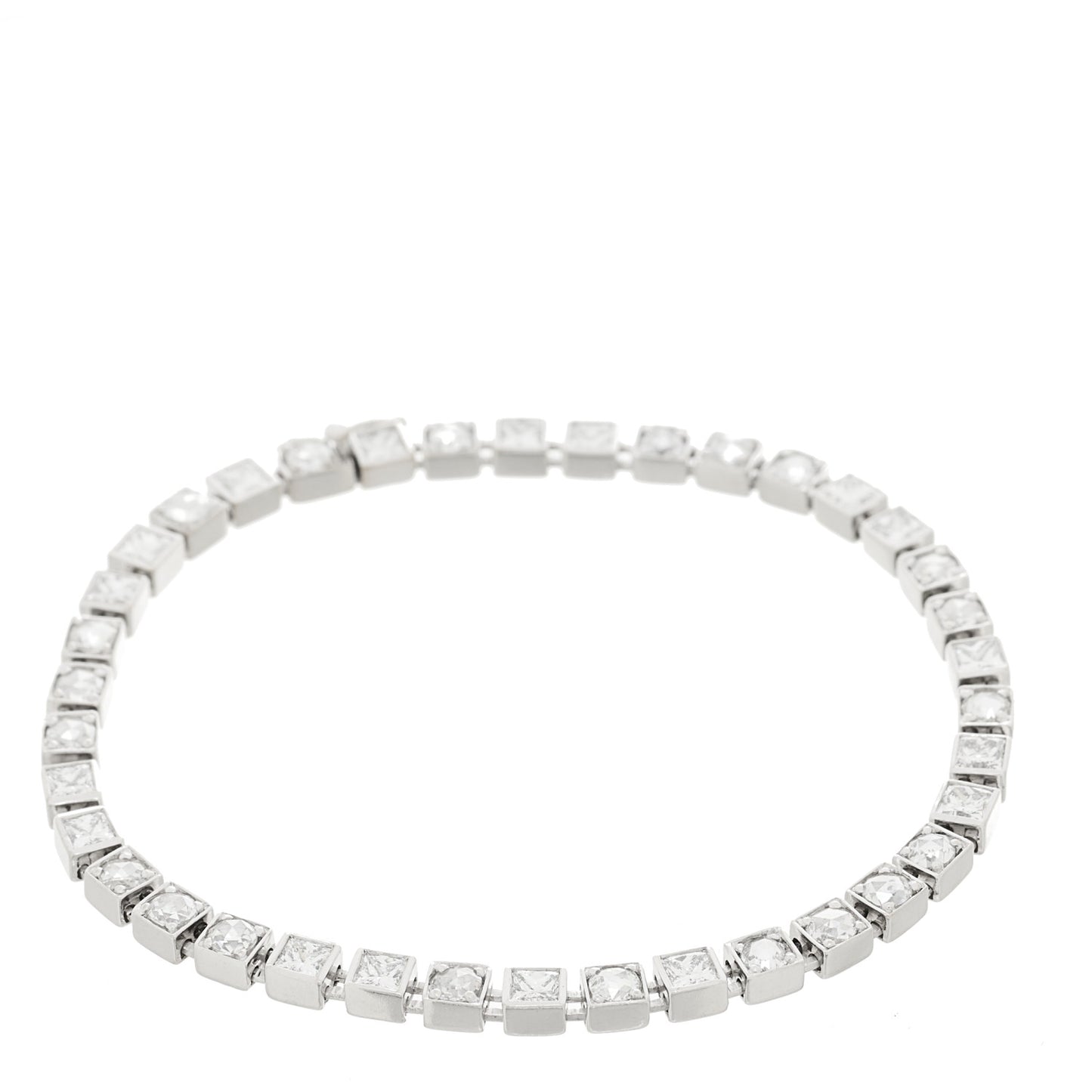 Platinum Diamond 3.37ctw Tennis Bracelet