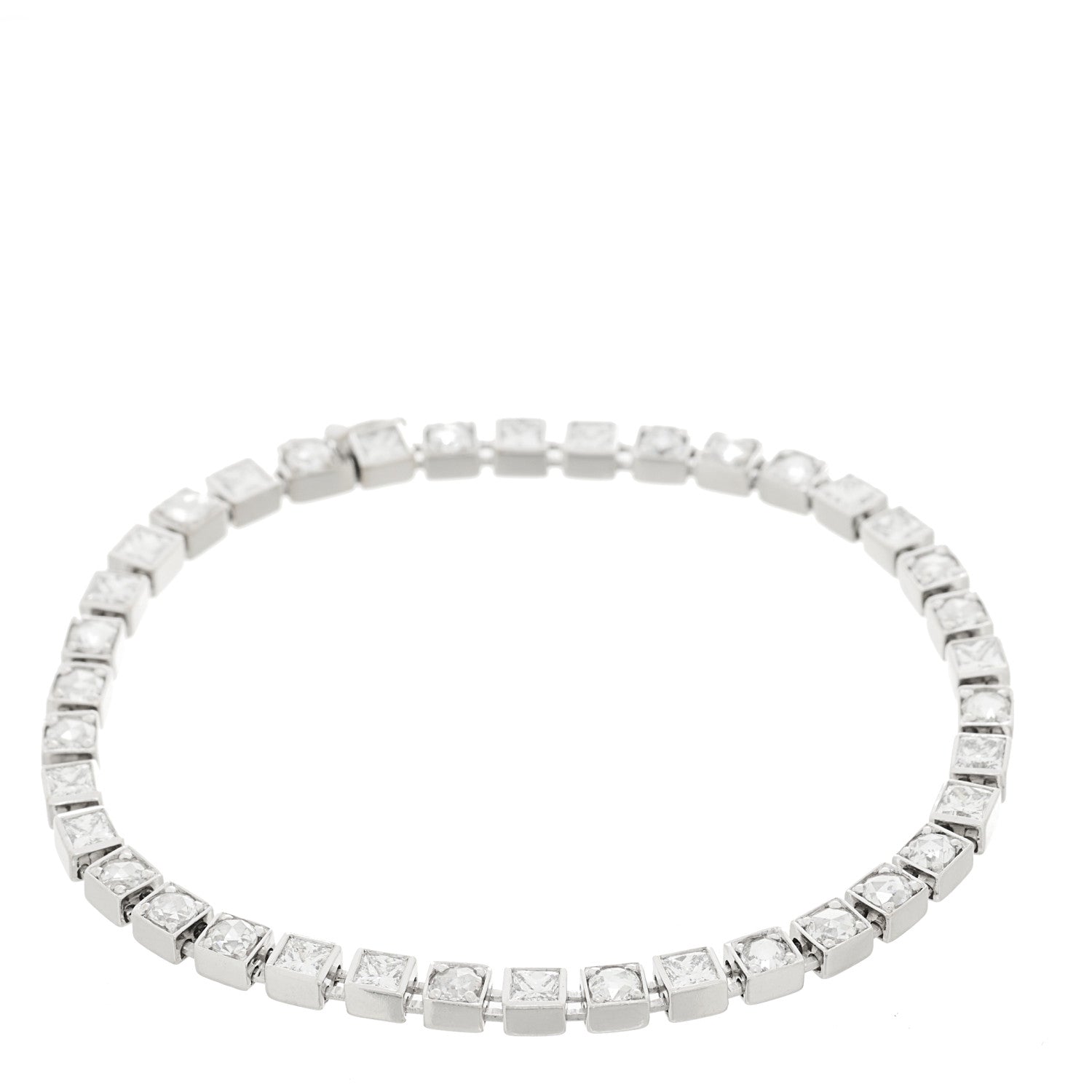 Tiffany Platinum Diamond 3.37ctw Tennis Bracelet 1 of 4