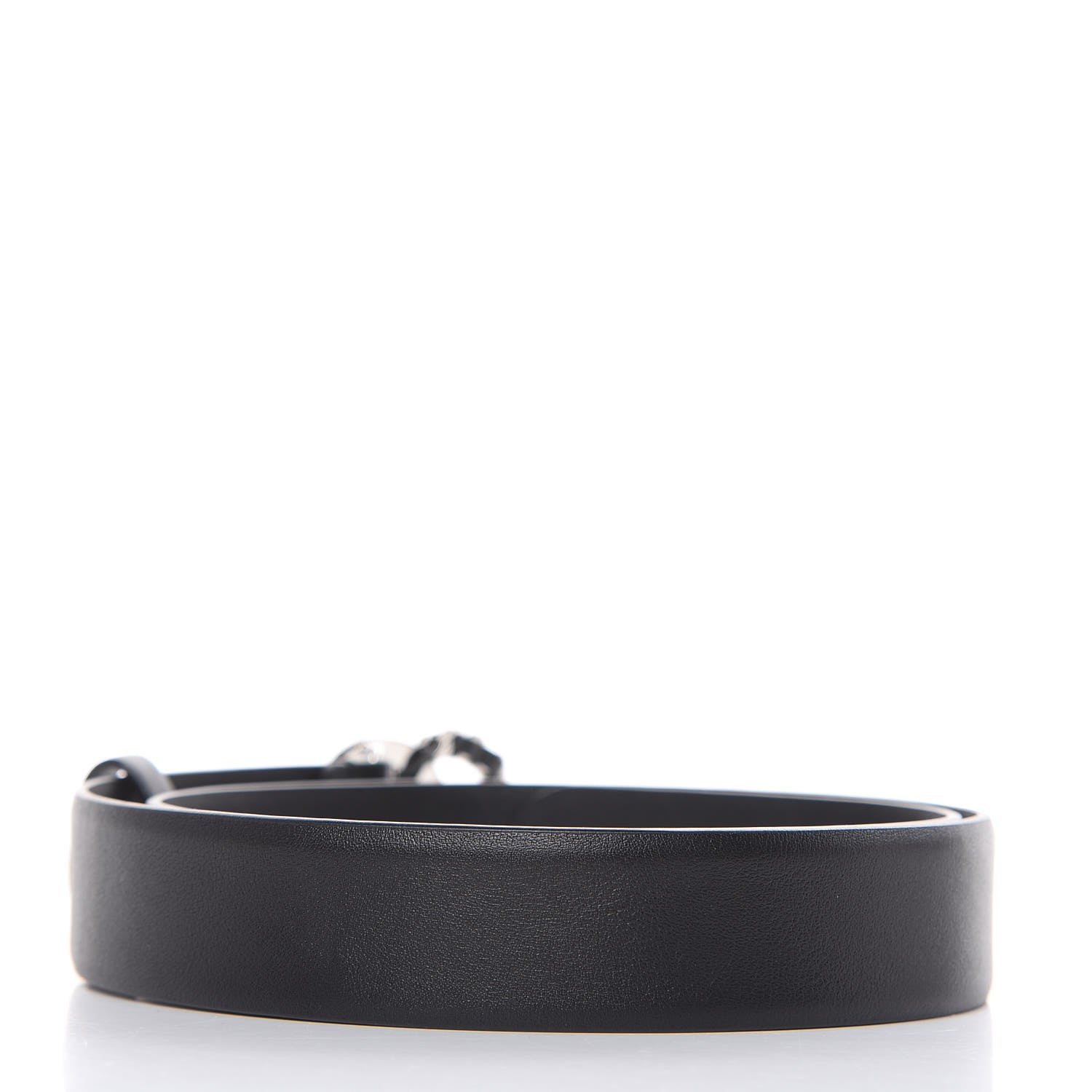 Chanel Lambskin Crystal CC Chain Belt 75 30 Black 3 of 6