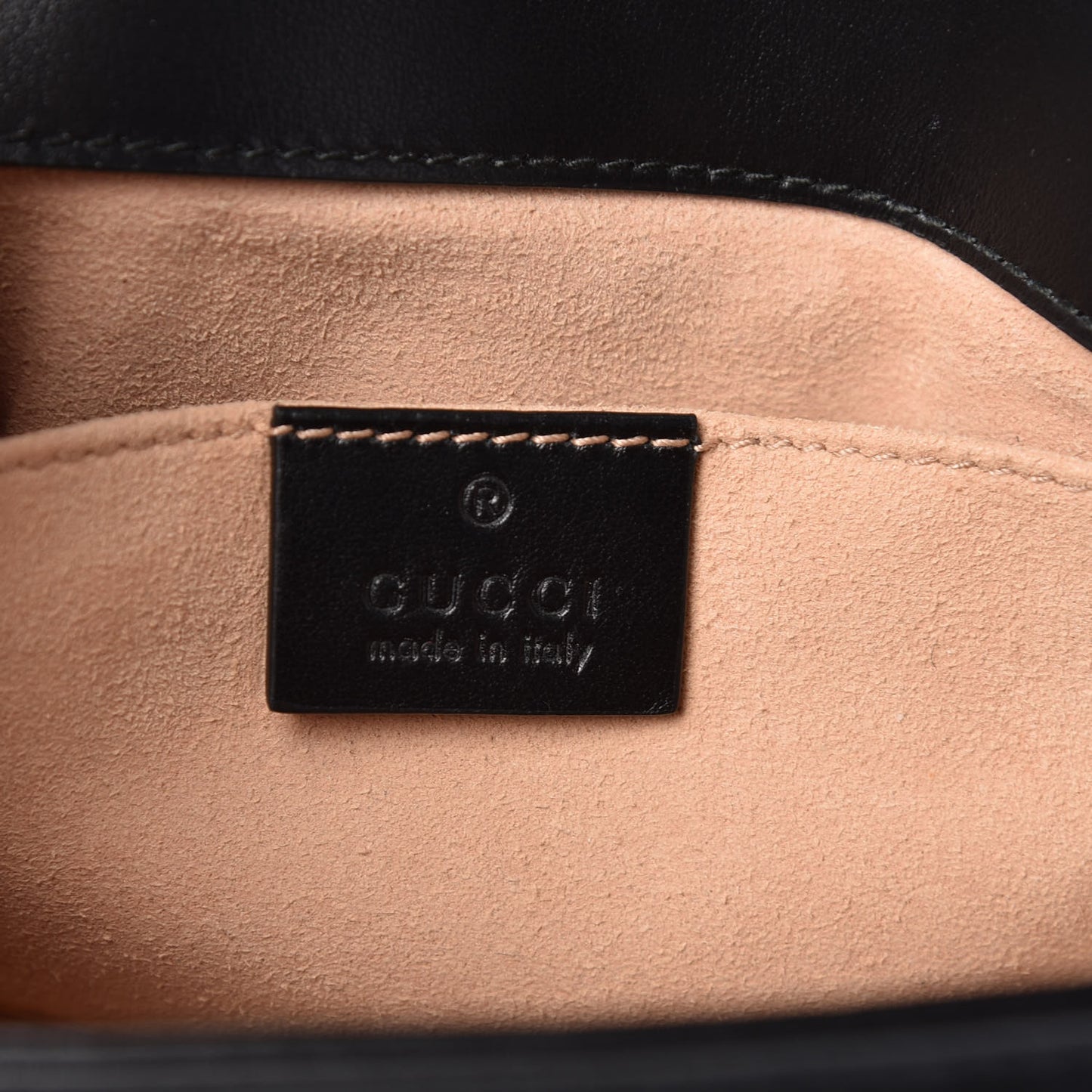 Calfskin Matelasse Mini GG Marmont Shoulder Bag Black