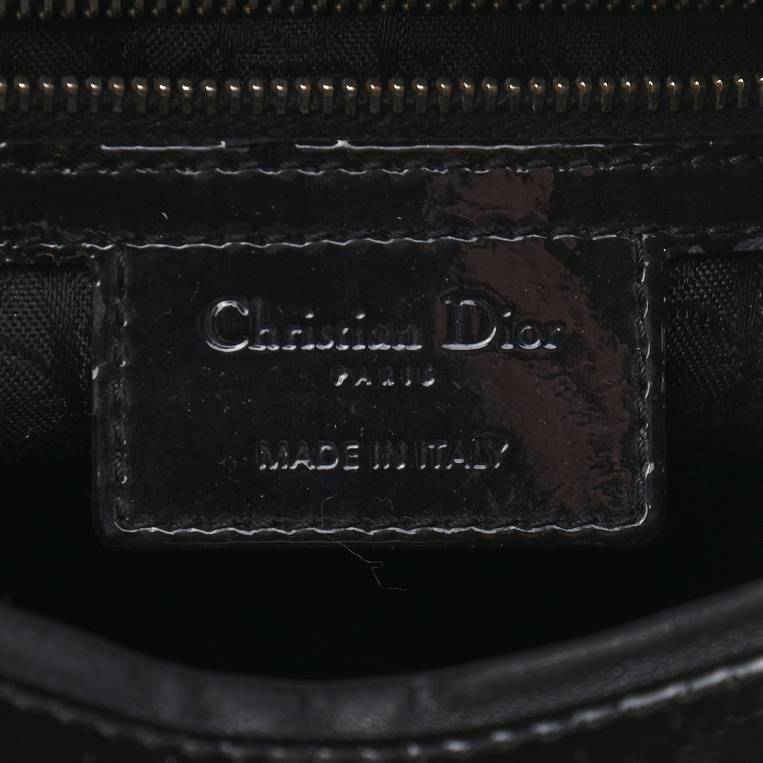 Christian Dior Patent Cannage Large Lady Dior Black 6 of 9