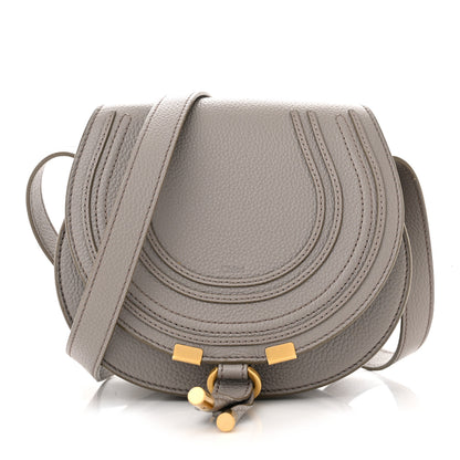 Chloe Calfskin Mini Marcie Round Crossbody Bag Cashmere Grey 1 of 14
