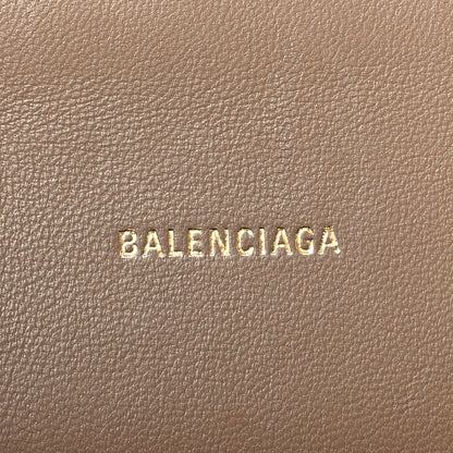 Balenciaga Coated Canvas BB Monogram Hourglass Top Handle Bag XS Beige Brown 6 of 8