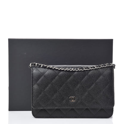 Chanel Caviar Quilted Wallet On Chain WOC Black 11 of 11