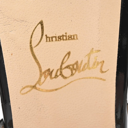 Christian Louboutin Patent Crossfliketa 100 Pumps 40 Black 8 of 10