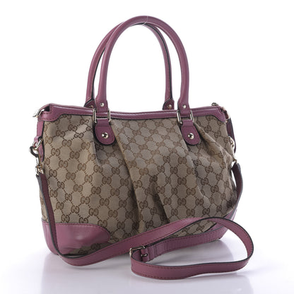 Gucci Monogram Medium Sukey Top Handle Peonia Flower 3 of 13