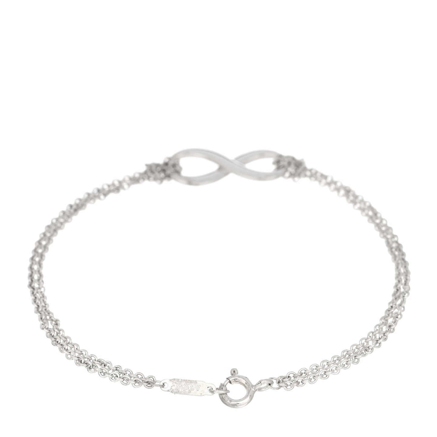 Sterling Silver Infinity Double Chain Bracelet