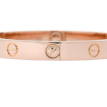 Cartier 18K Pink Gold 4 Diamond LOVE Bracelet 16 4 of 9