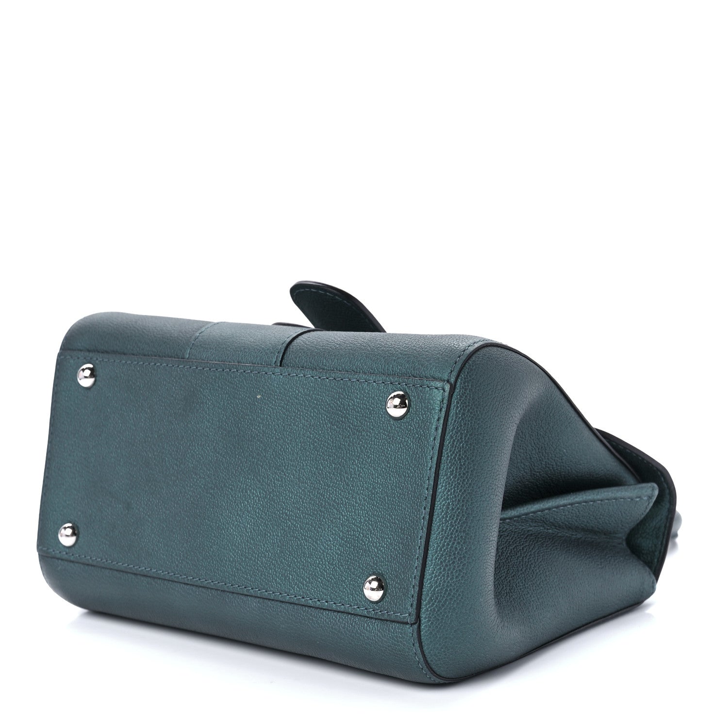 Delvaux Metallic Rodeo Calfskin Mini Brillant Satchel Peacock 11 of 13