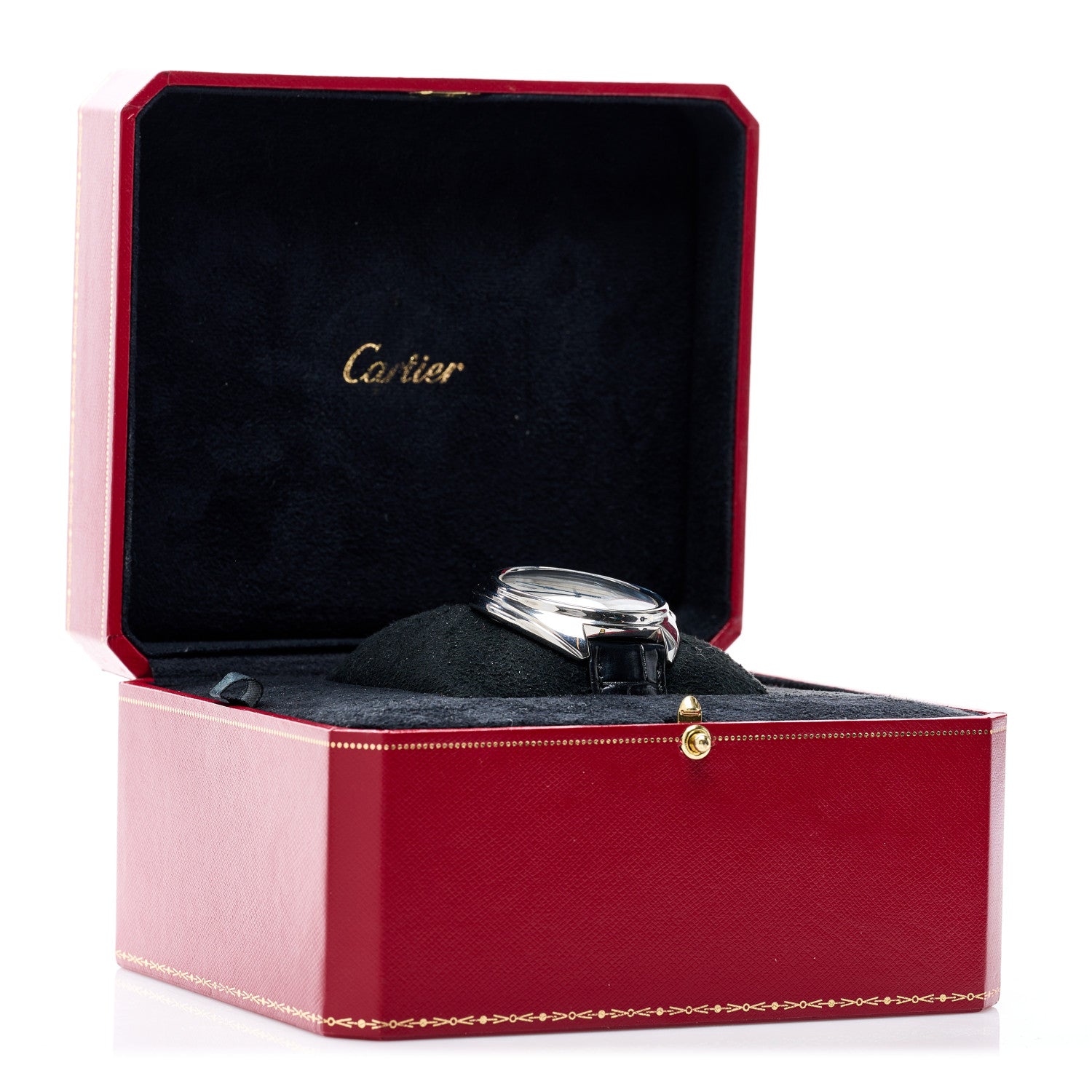 Cartier Stainless Steel Alligator 40mm Cle De Cartier Automatic Watch 5 of 5