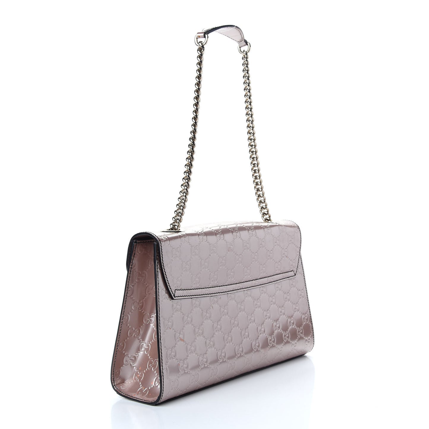 Shine Guccissima Medium Emily Chain Shoulder Bag Dark Cipria