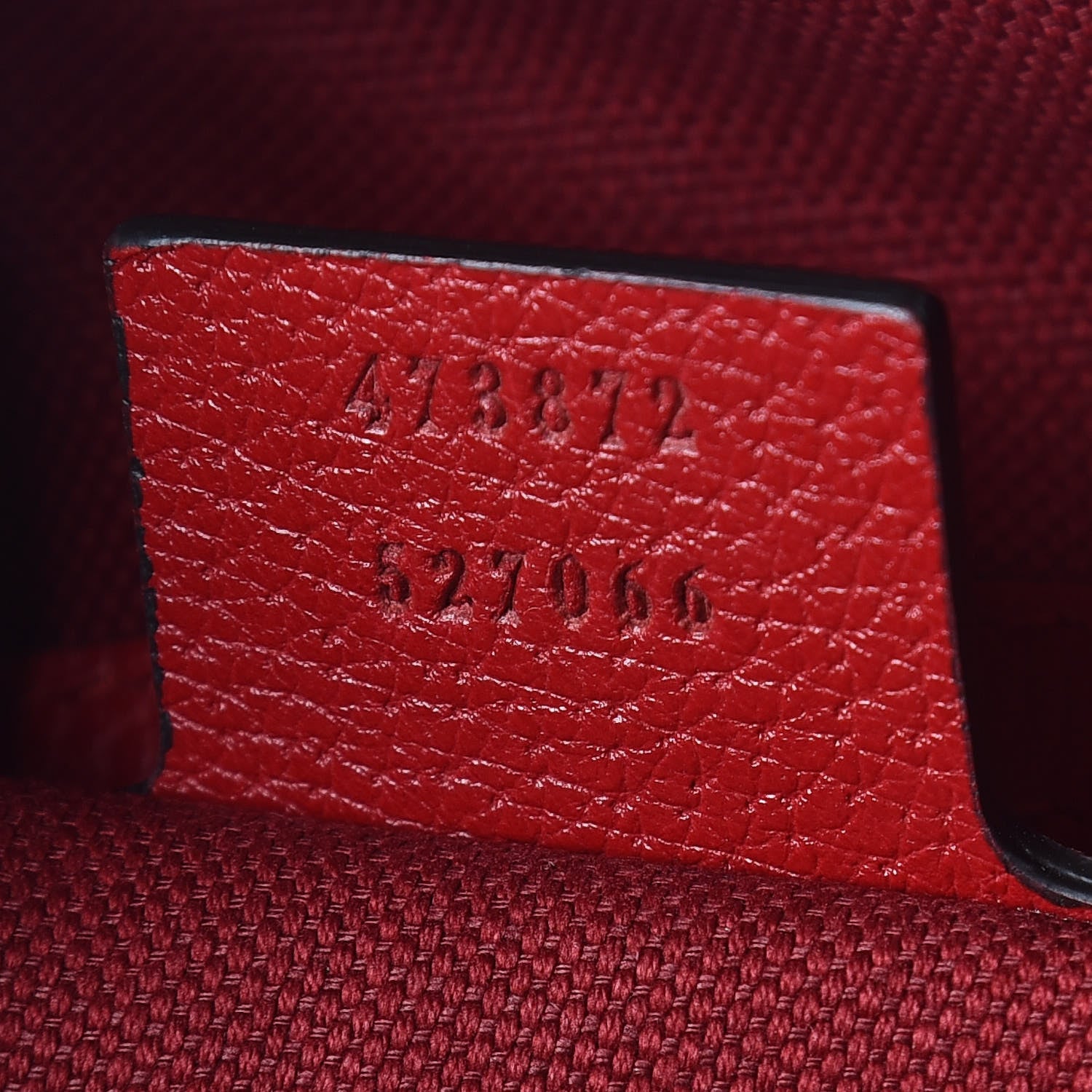 Gucci Canvas Logo Sylvie Stripe Drawstring Backpack Red 10 of 10
