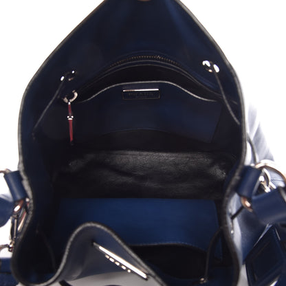 Prada Soft Calfskin Bucket Bag Bleuette 6 of 10