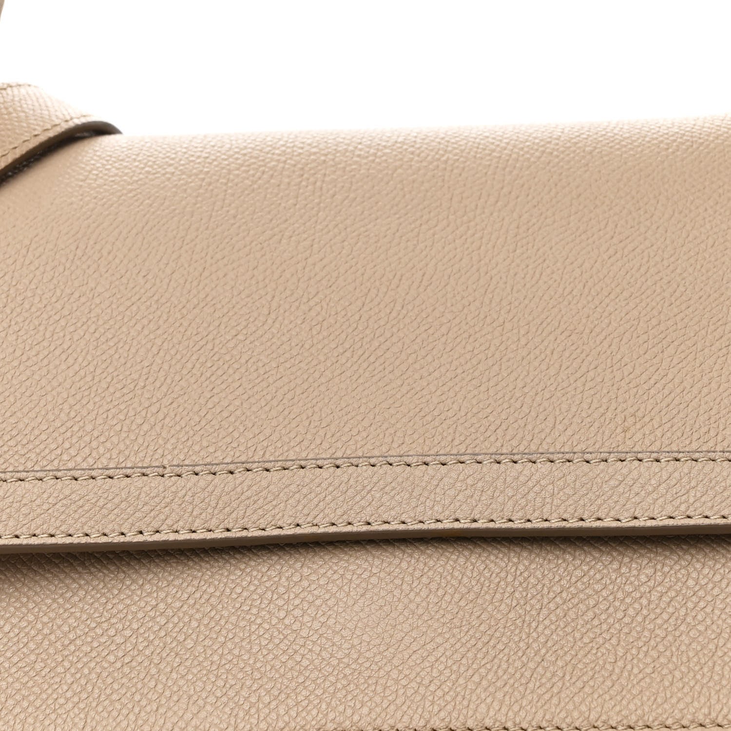 Celine Drummed Calfskin Mini Belt Bag Dune 8 of 12