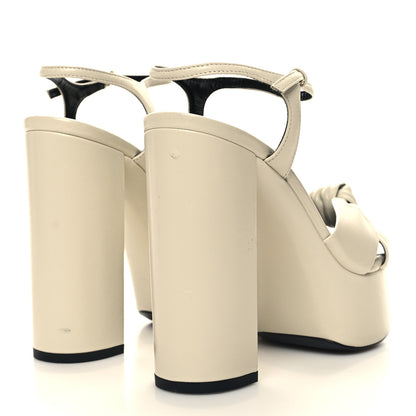 Saint Laurent Vendome Bianca 85 Platform Sandals 36 Pearl 4 of 10
