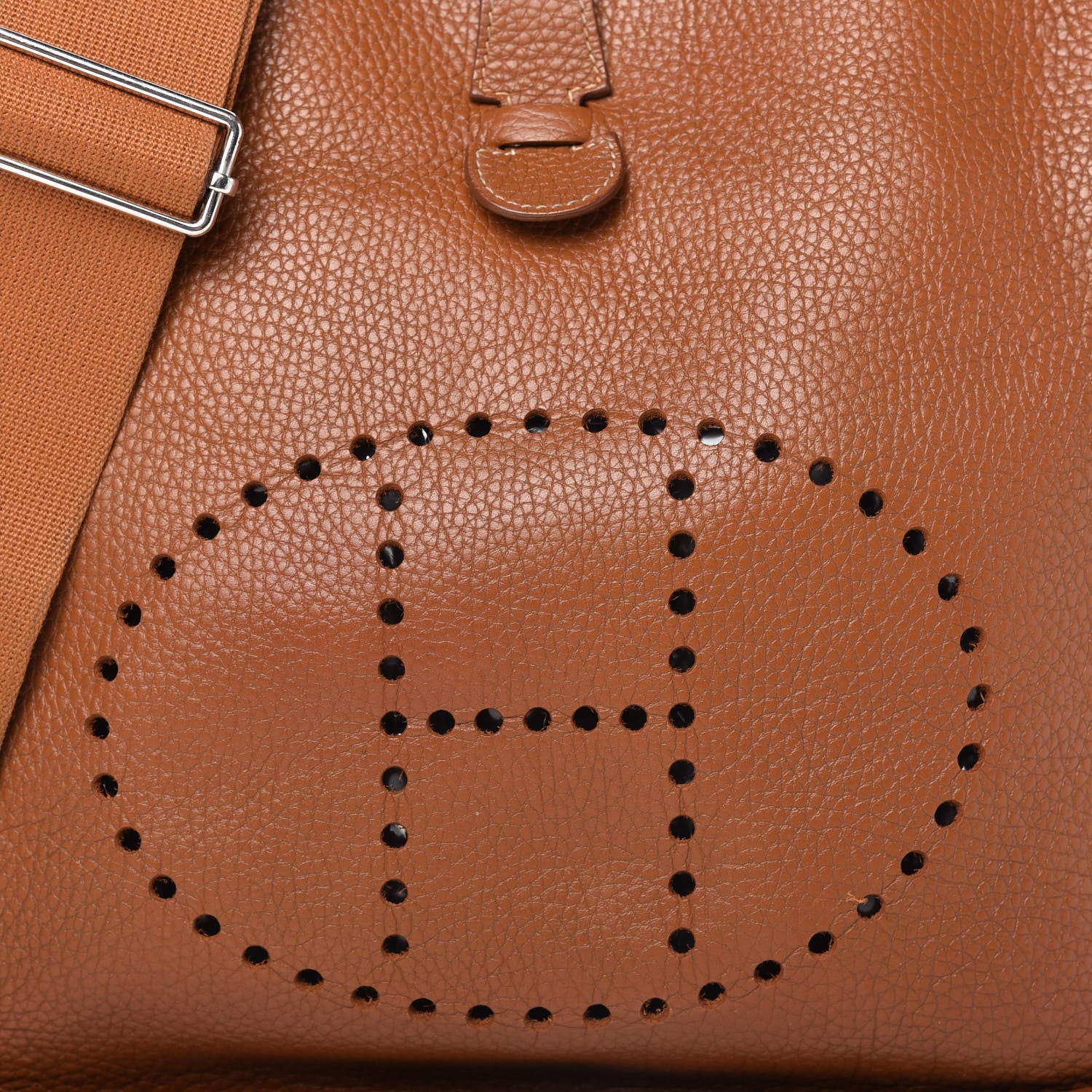 Hermes Taurillon Clemence Evelyne III GM Gold 9 of 9
