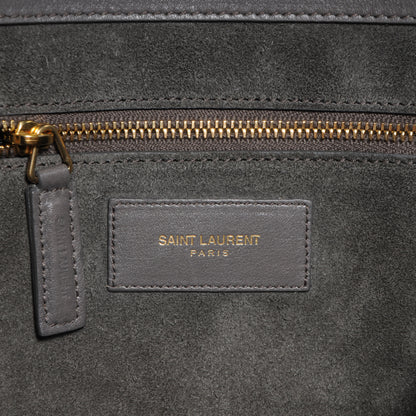 Saint Laurent Leather Large Sac de Jour Carryall Grey 6 of 9