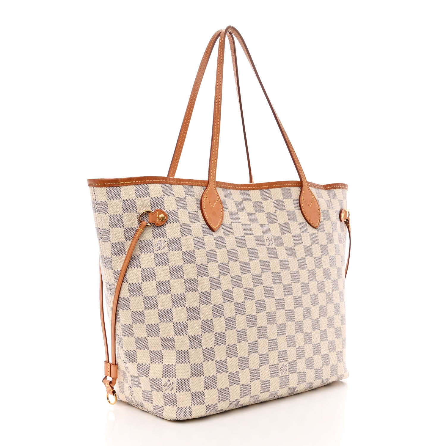 Louis Vuitton Damier Azur Neo Neverfull MM Rose Ballerine 4 of 15