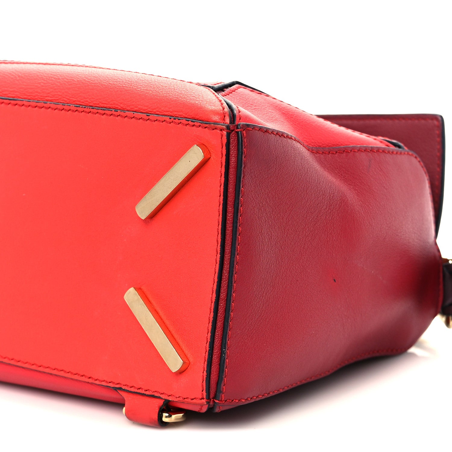 Loewe Calfskin Colorblock Small Puzzle Bag Red 19 of 21