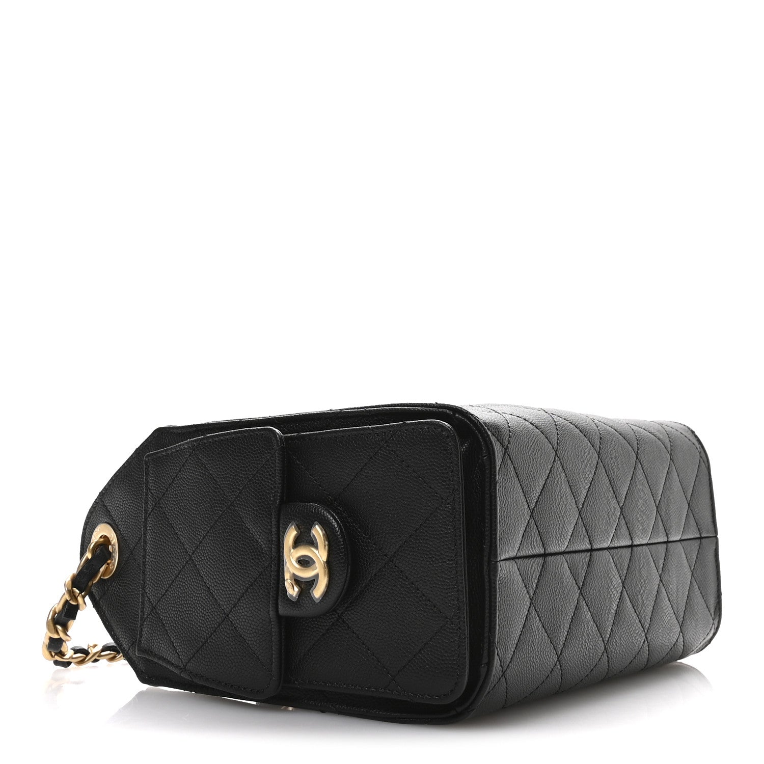 Chanel Caviar Quilted Mini Chanel 25 Handbag Black 4 of 10