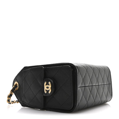 Chanel Caviar Quilted Mini Chanel 25 Handbag Black 4 of 10