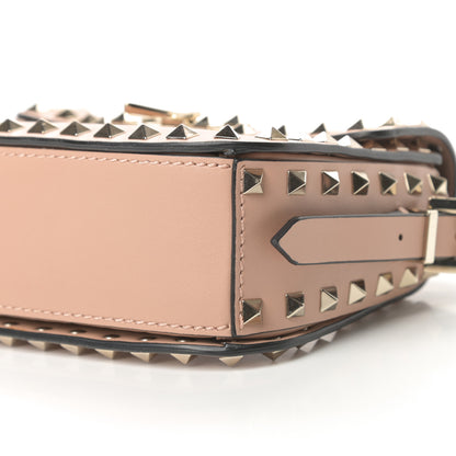 Valentino Garavani Vitello Small Rockstud Flap Saddle Bag Soft Noisette 9 of 9