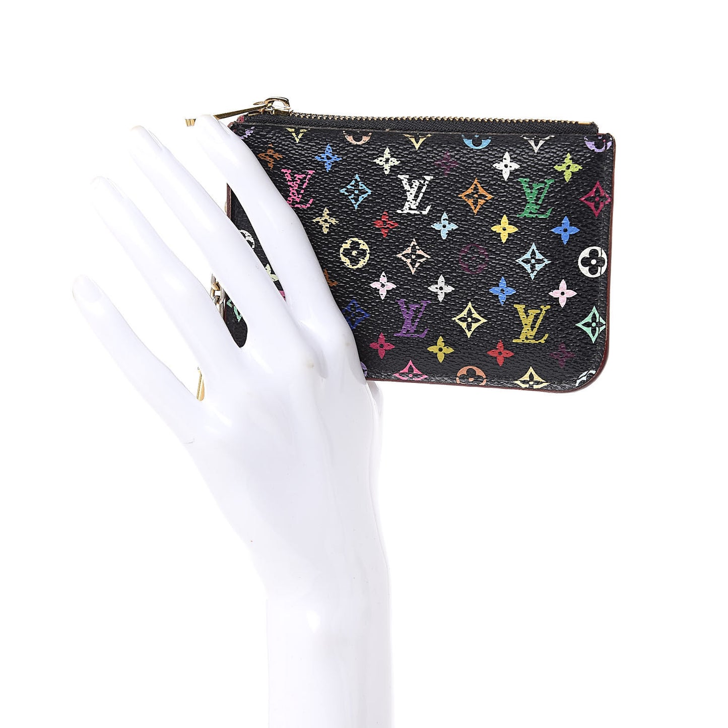 Monogram Multicolor Key Pouch Black Grenade