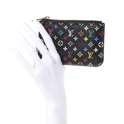 Louis Vuitton Monogram Multicolor Key Pouch Black Grenade 2 of 13