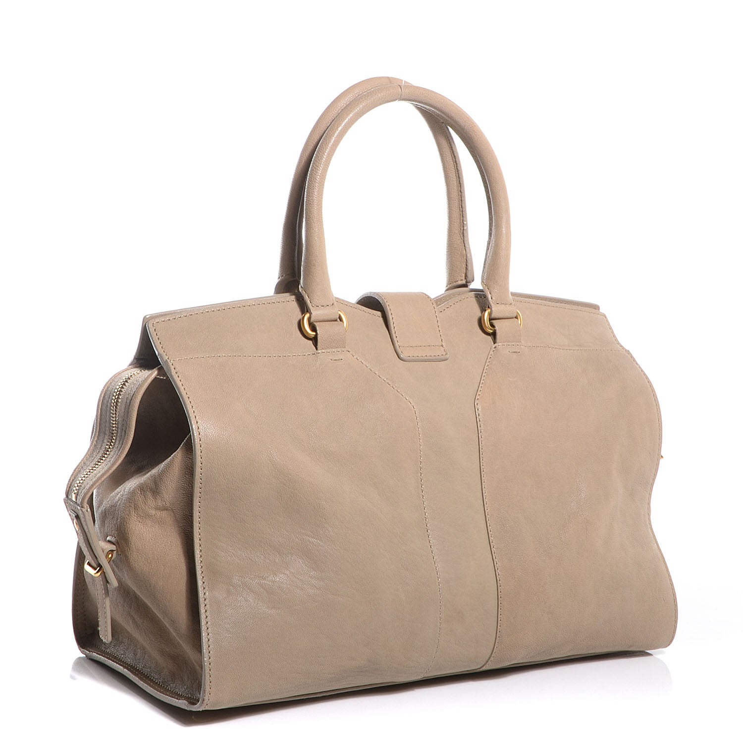 Saint Laurent Sheepskin Medium Cabas ChYc Beige 3 of 9
