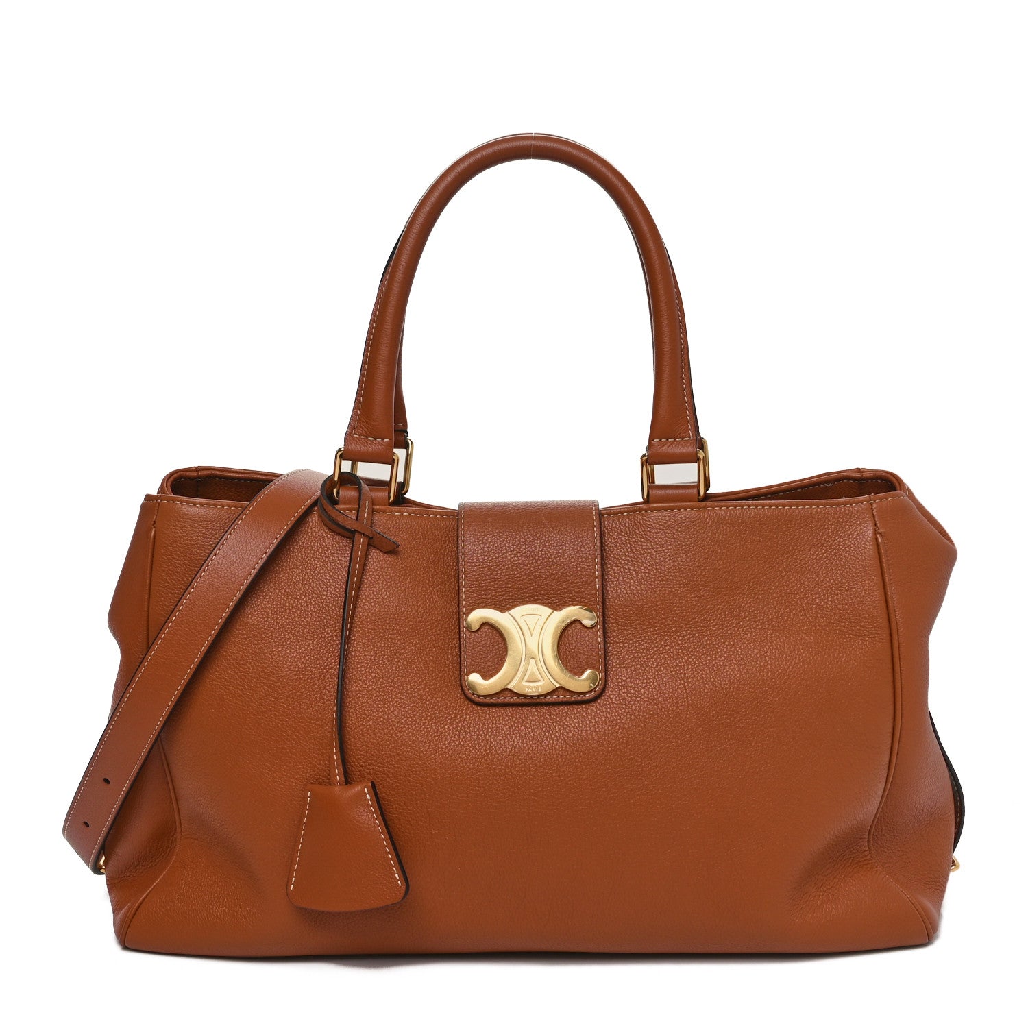 Celine Supple Calfskin Medium Appoline Tan 1 of 11