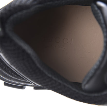 Gucci X SEGA Mesh Suede Calfskin Womens Flashtrek Sneakers 37 Black Silver 7 of 9