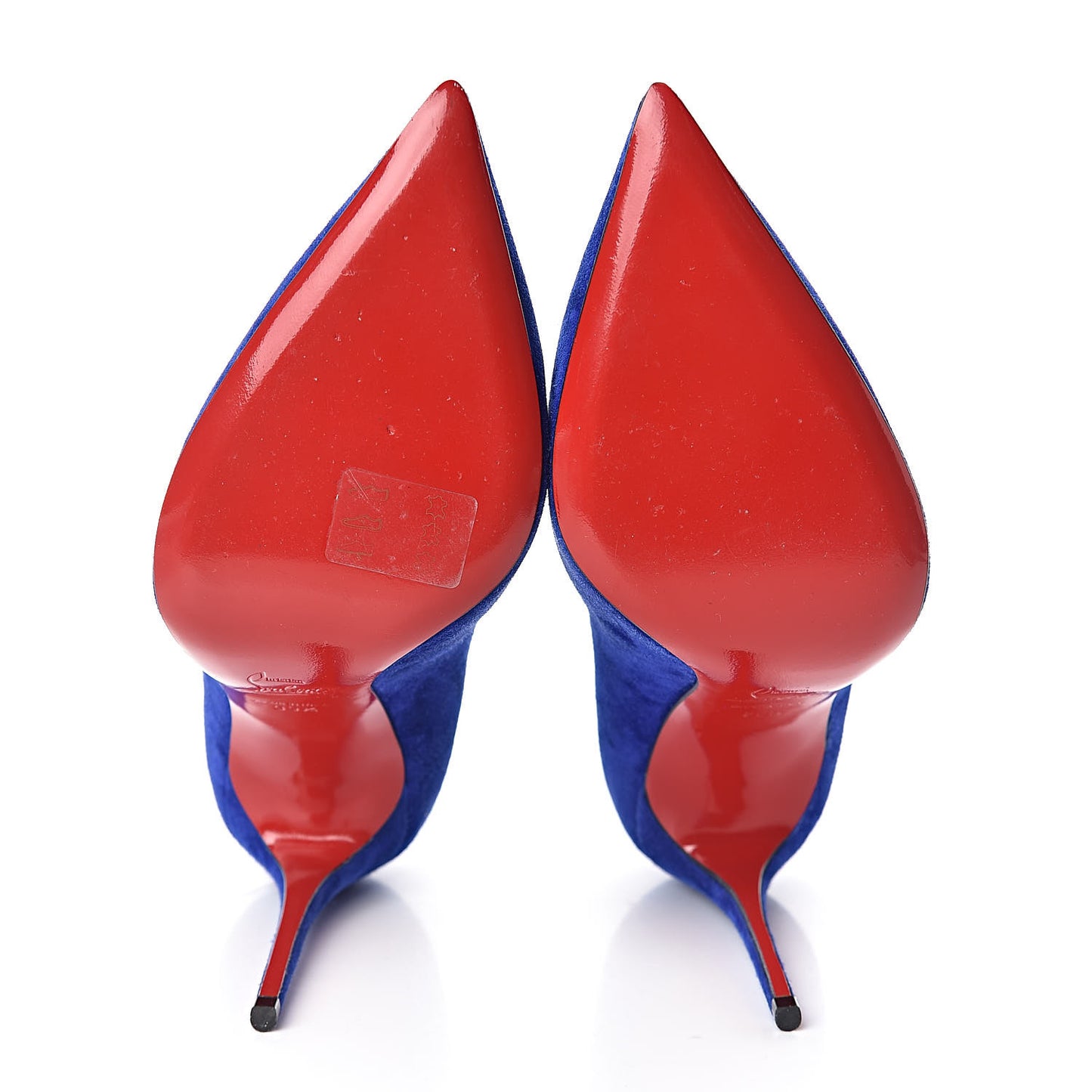Veau Velours Pigalle Follies 100 Pumps 39.5 Metal Blue