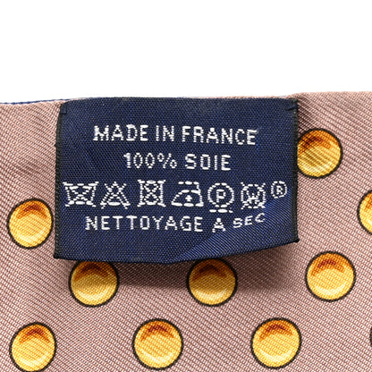 Hermes Silk Grand Tralala Twilly Marron Glace Marine Gold 3 of 4