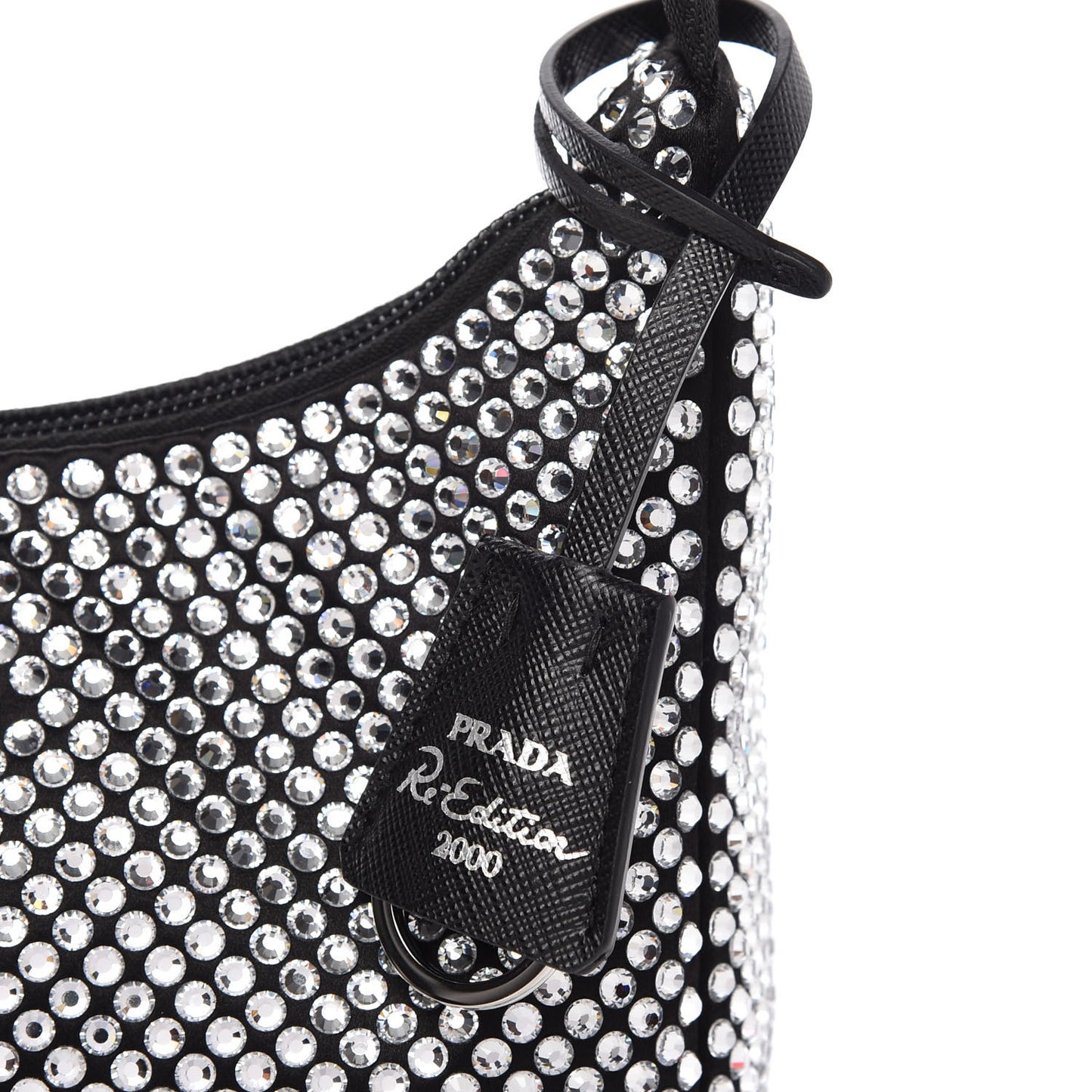 Satin Crystal Mini Re-Edition 2000 Bag Cristal